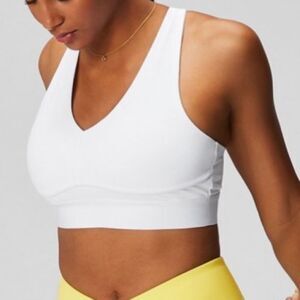 Fabletics All Day Every Day Bra White S NWT IN‎ PACKAGING